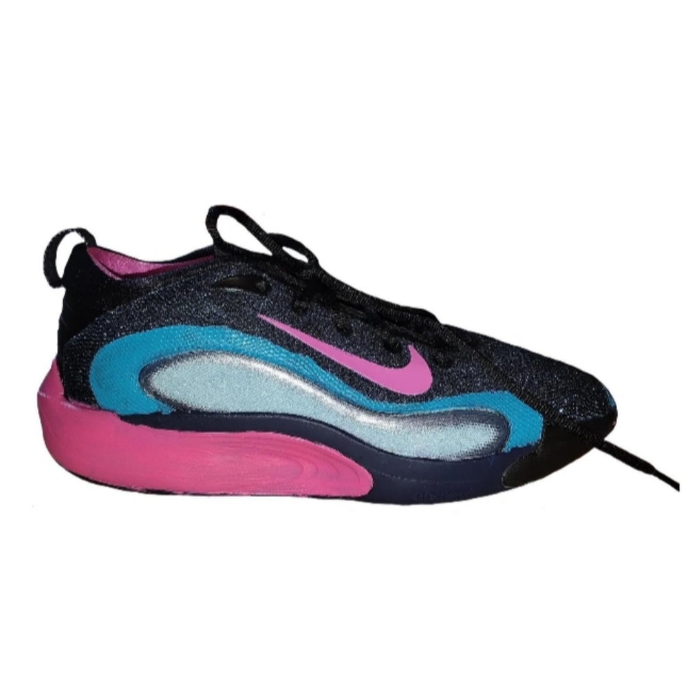 Nike Upcycled Hand-Painted IsoFly Basketball Sneakers Shoes Women's 8 Kid's 6